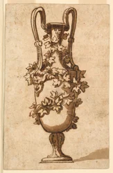 Zeichnung, Entwurf für eine dekorative Vase, 1750–1800